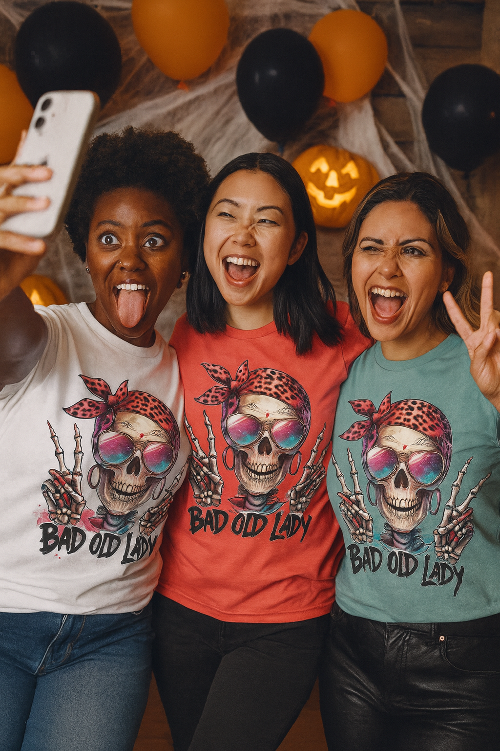 Hipster Bad Old Lady Women's Relaxed T-Shirt