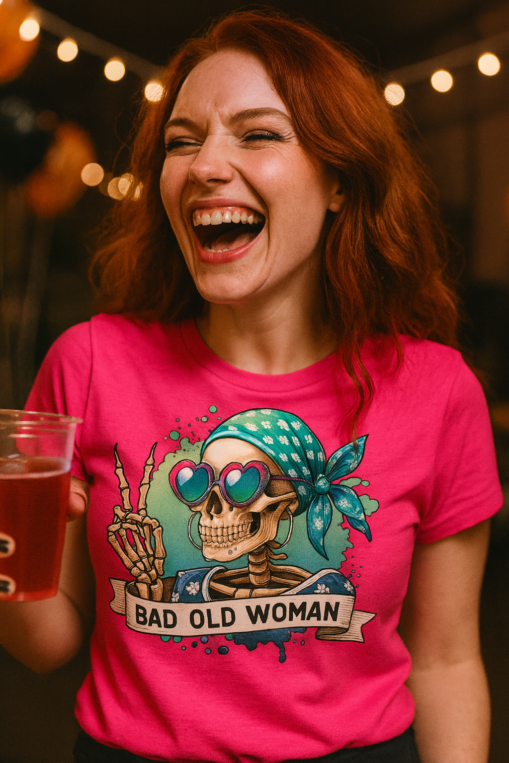 Bad Old Skull Women's Relaxed T-Shirt