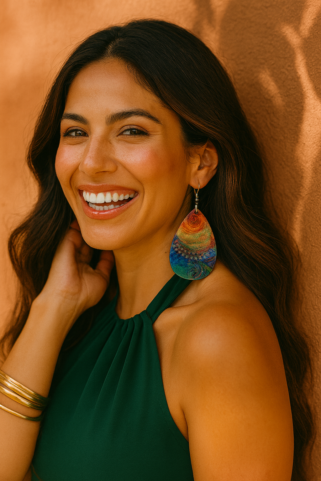 Kaleido Swirl Acrylic Earrings