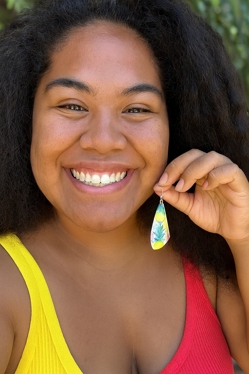 Pineapple Wing Acrylic Earrings