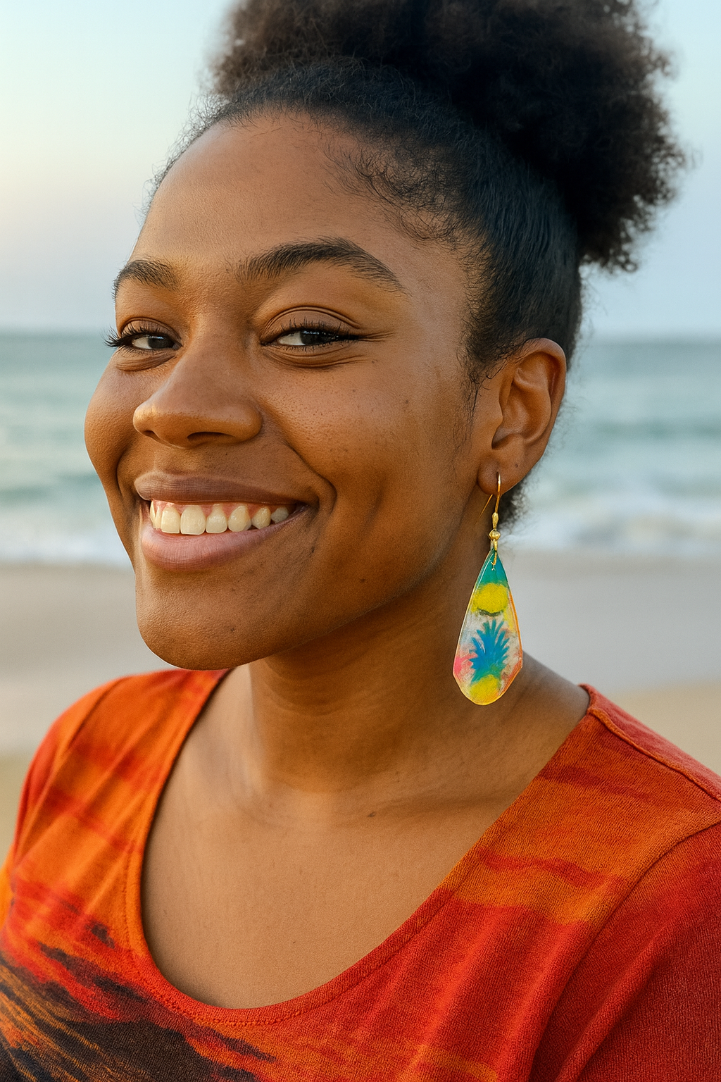 Pineapple Wing Acrylic Earrings