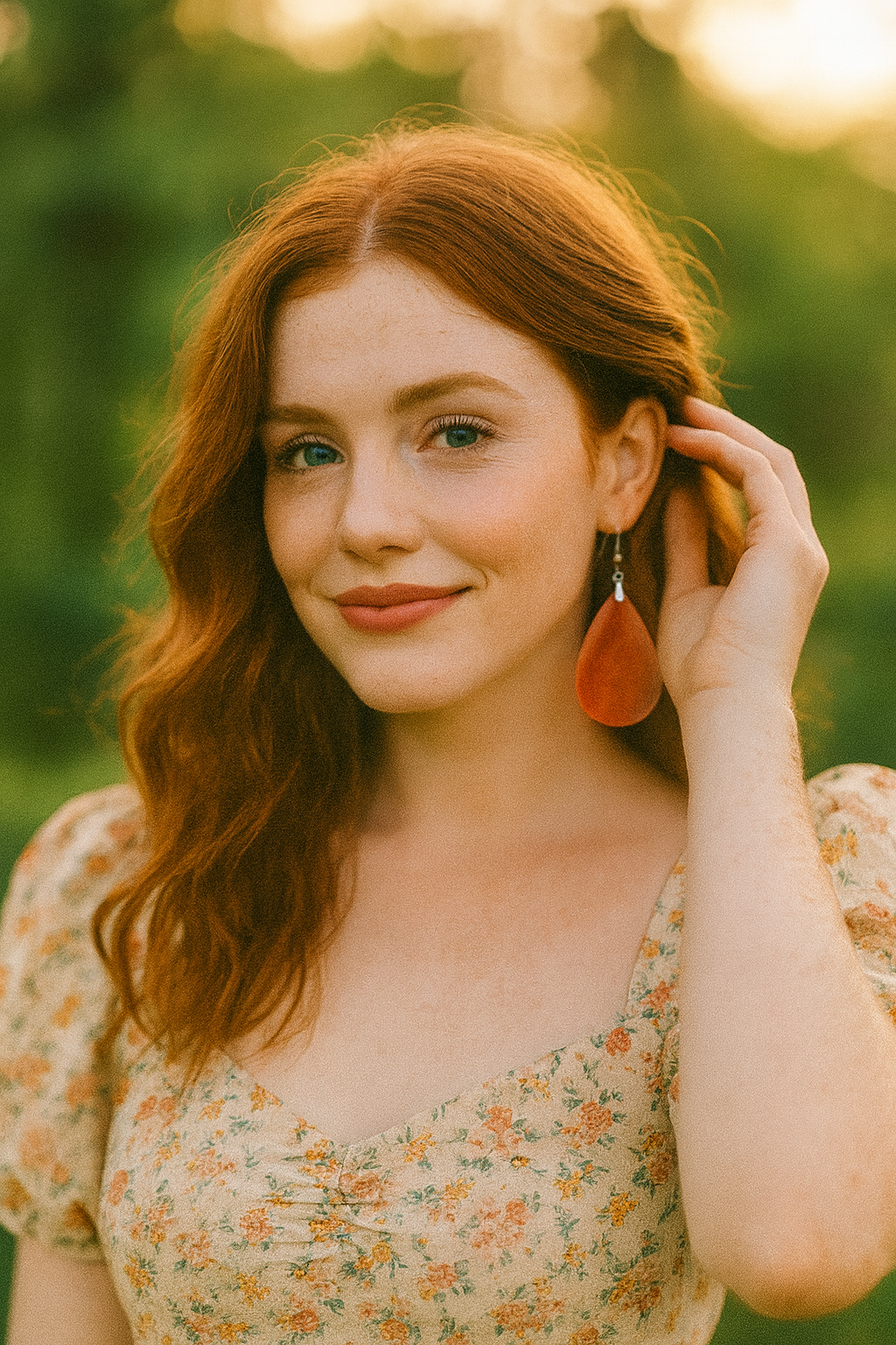 Radiant Scarlet Teardrop Earrings