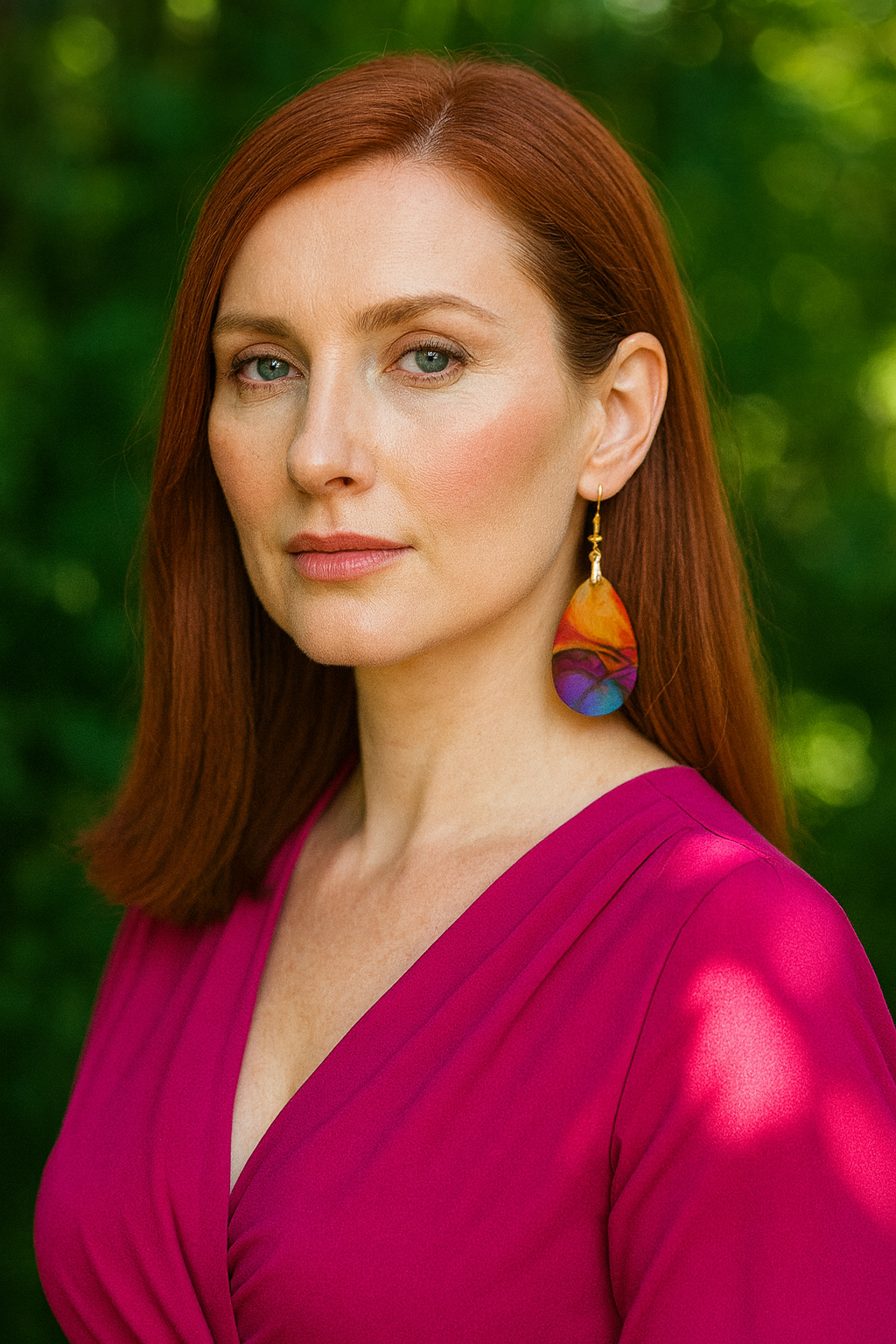 Color Splash Teardrop Earrings
