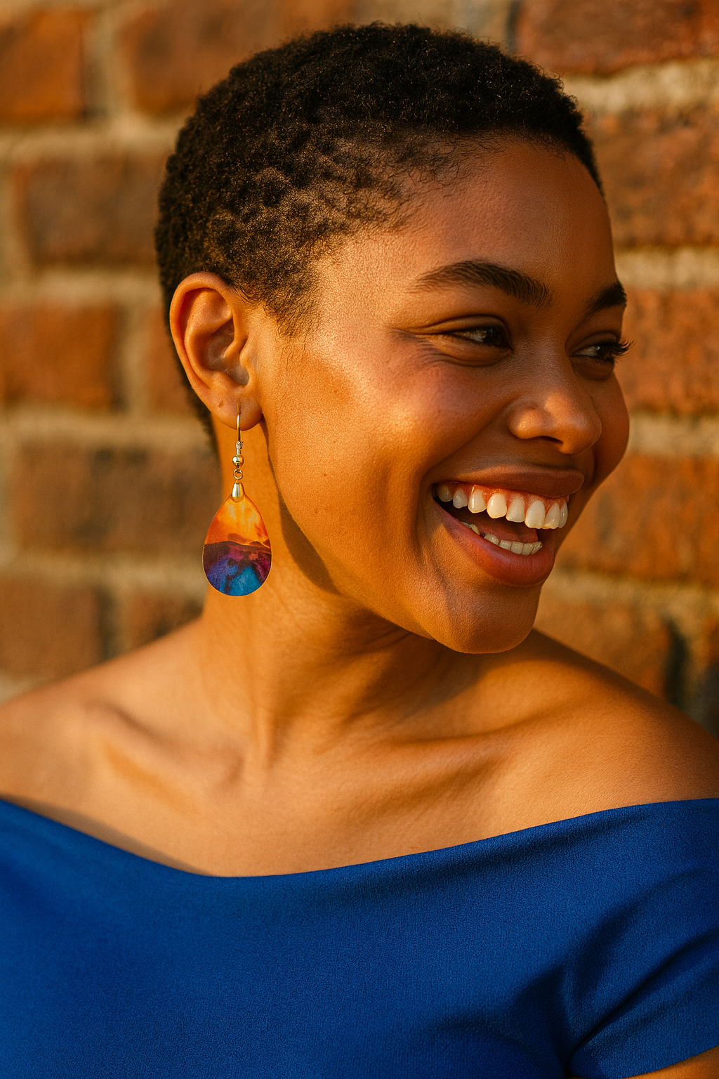 Color Splash Teardrop Earrings