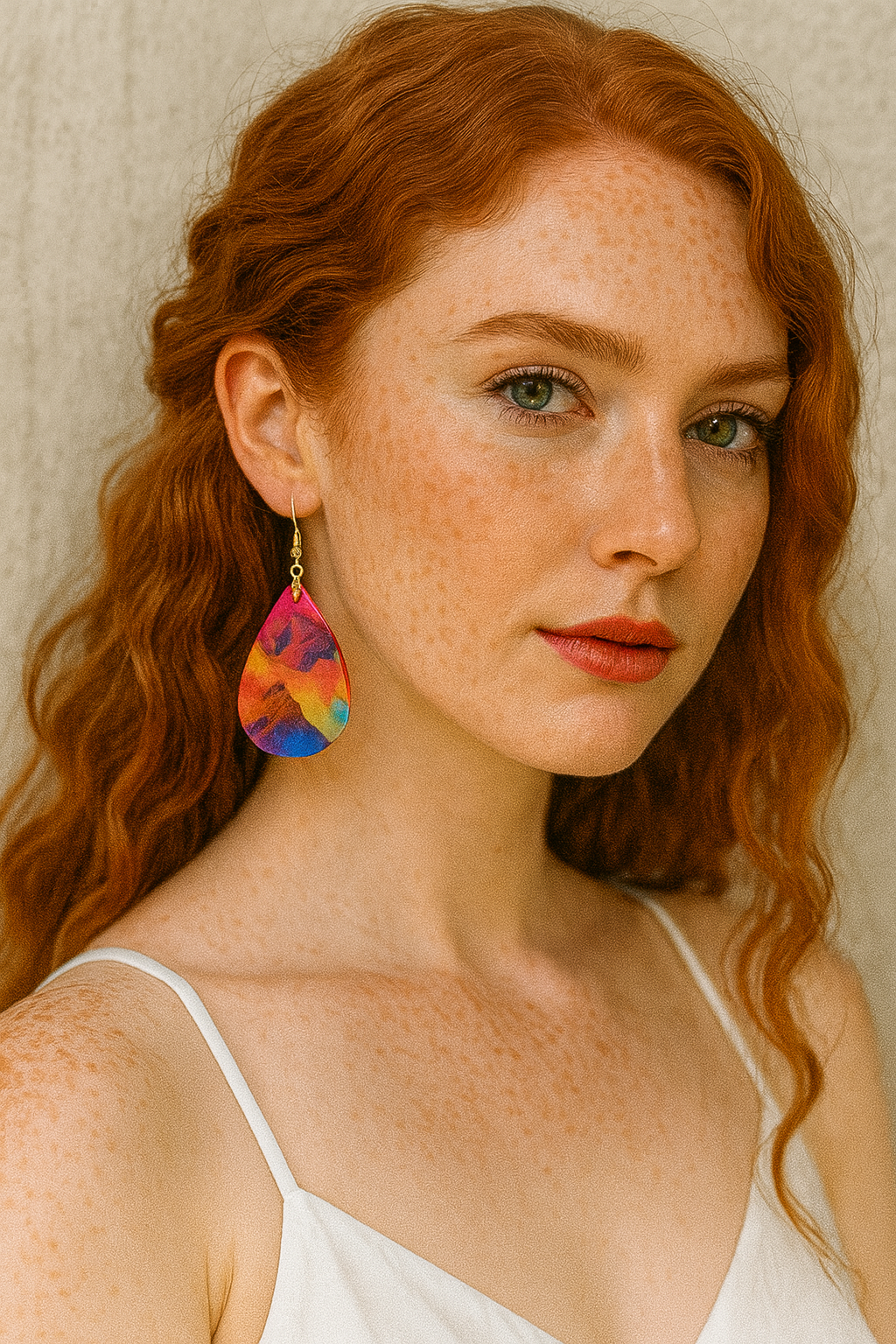 Radiant Sunset Teardrop Earrings