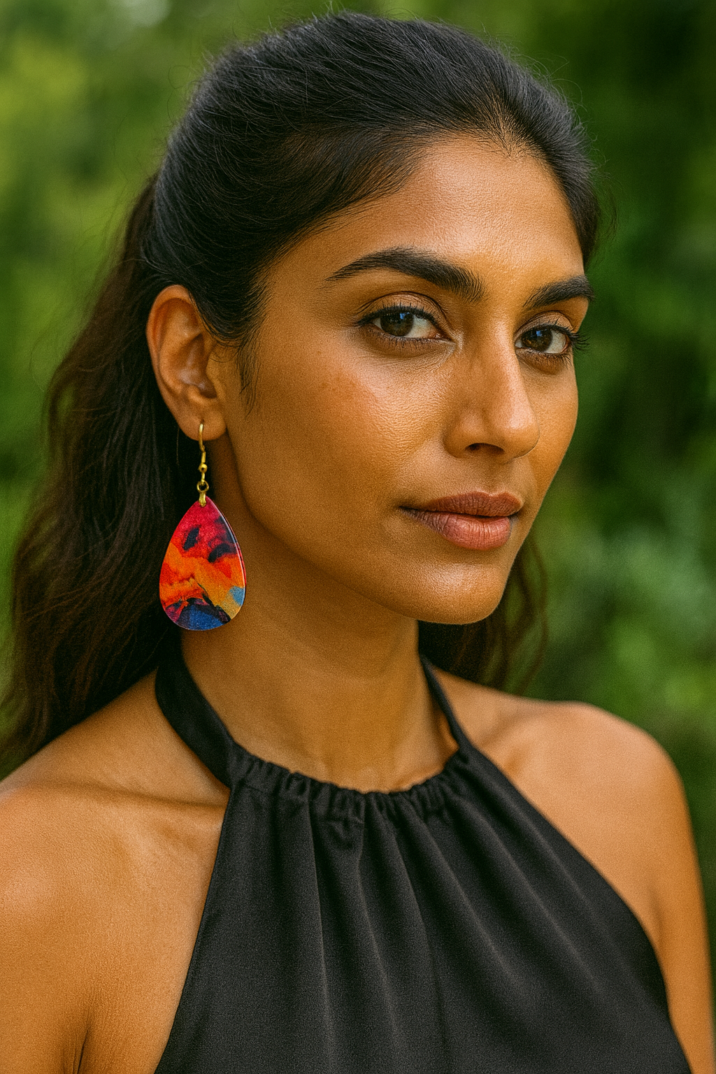 Radiant Sunset Teardrop Earrings