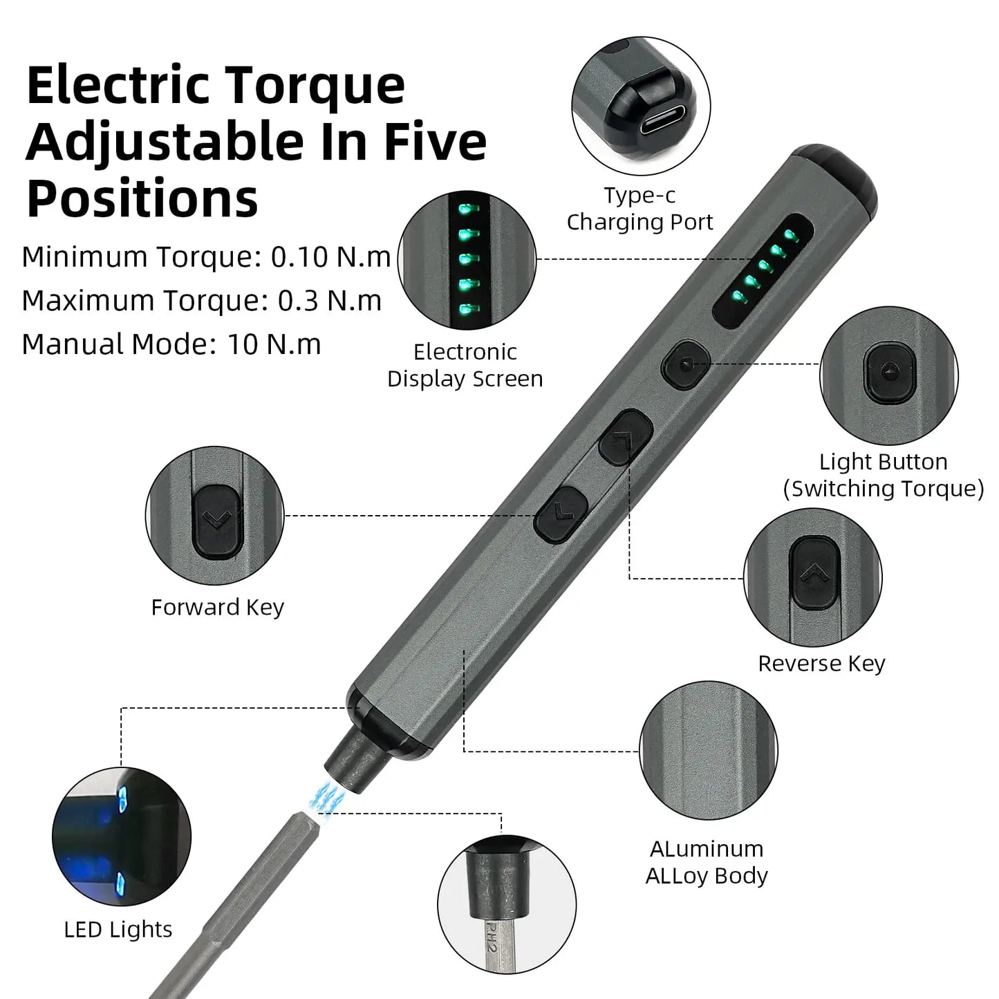 68 in 1 Electric Screwdriver Set Precision Magnetic Bit Cordless LED High torque Professional Repair Mens Tool Kit For PC iPhone