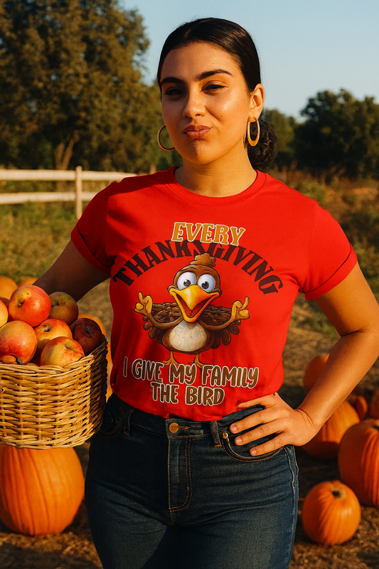 Every Thanksgiving I give my family the bird  Women's Relaxed T-Shirt