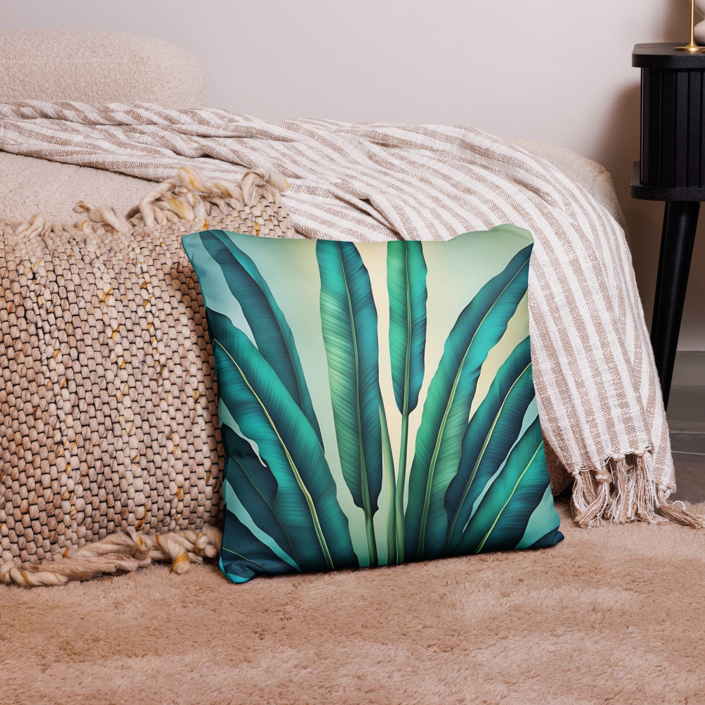 Tropical Banana Leaf Pillow Case