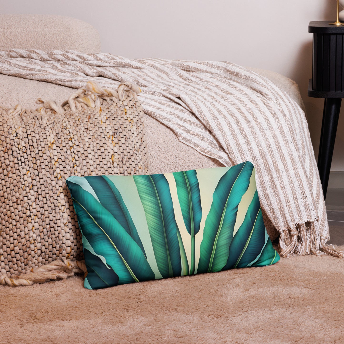 Tropical Banana Leaf Pillow Case