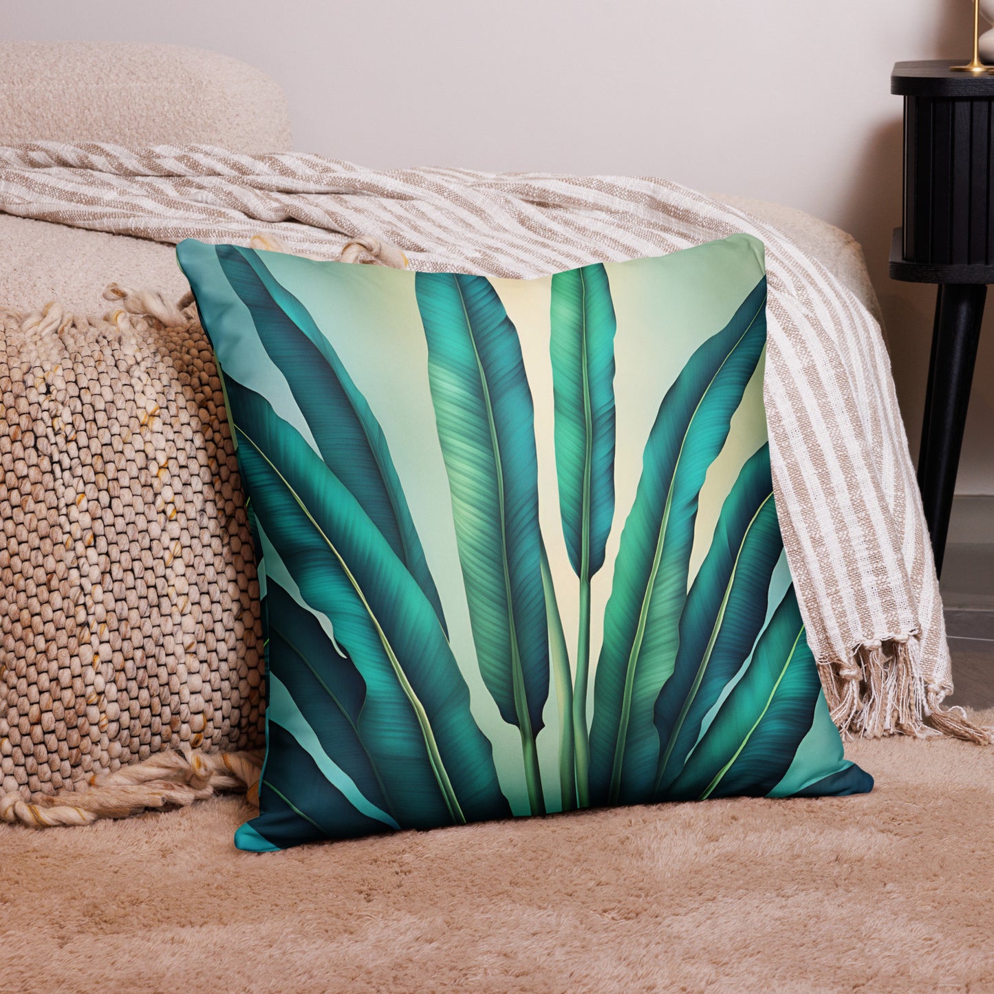 Tropical Banana Leaf Pillow Case