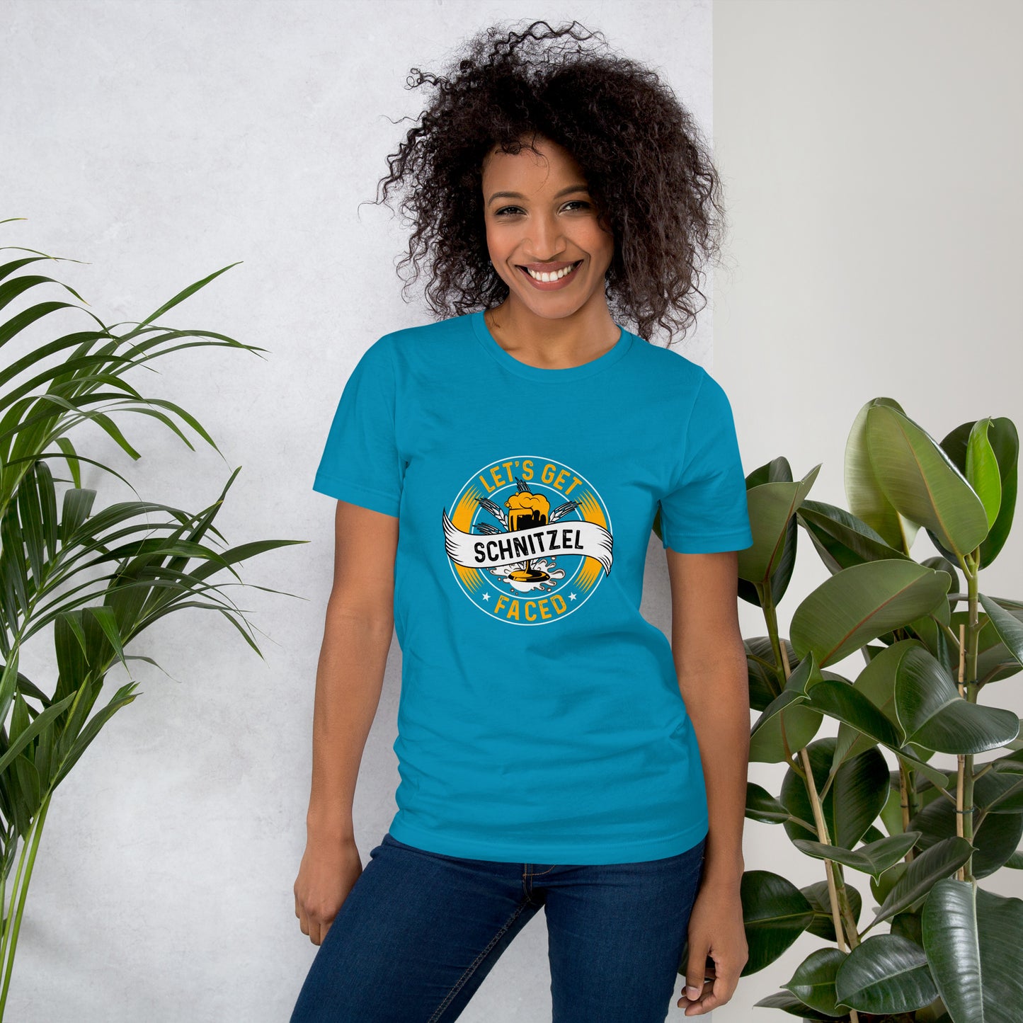 Let's Get Schnitzel Faced Unisex t-shirt