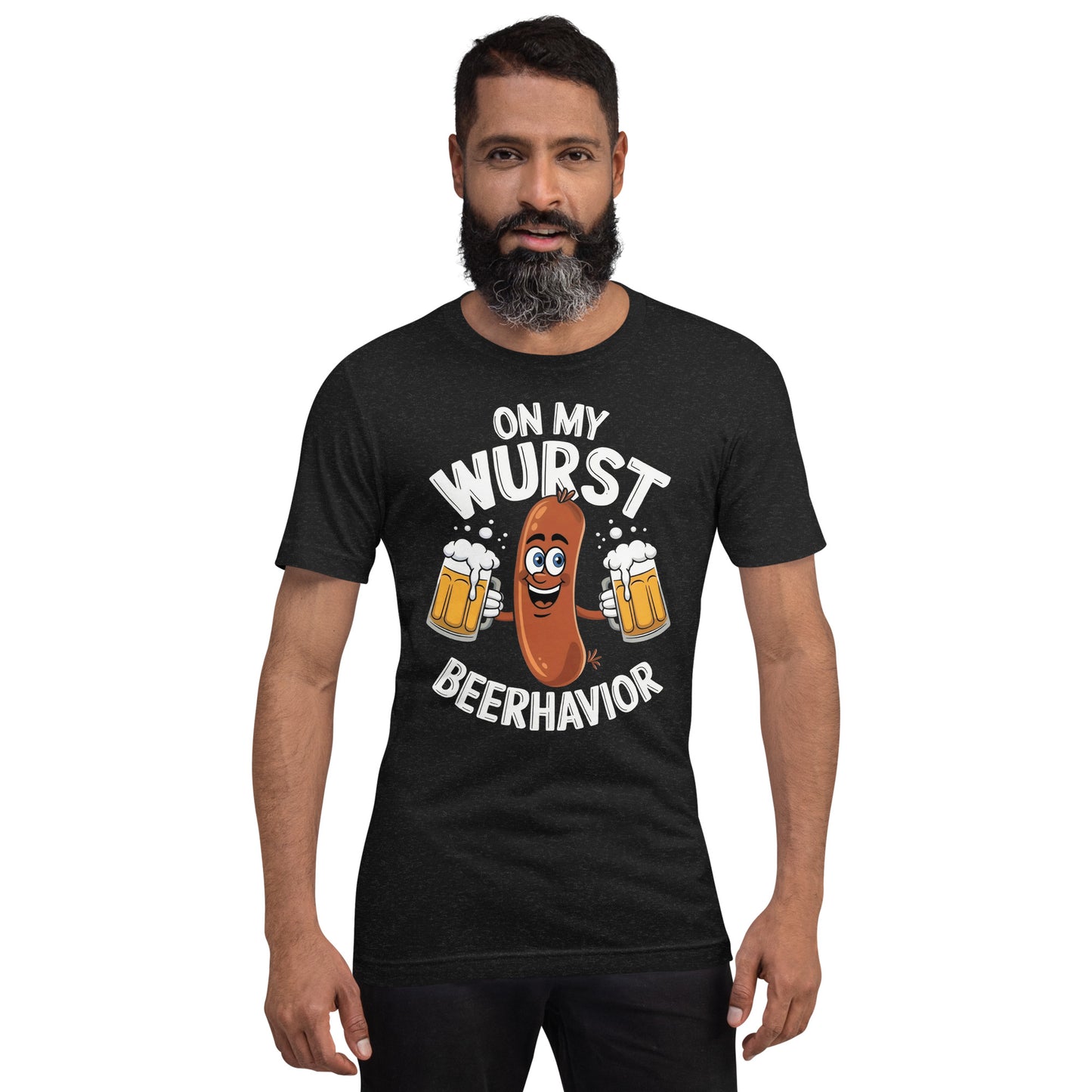 On My Wurst Beerhavior Unisex t-shirt