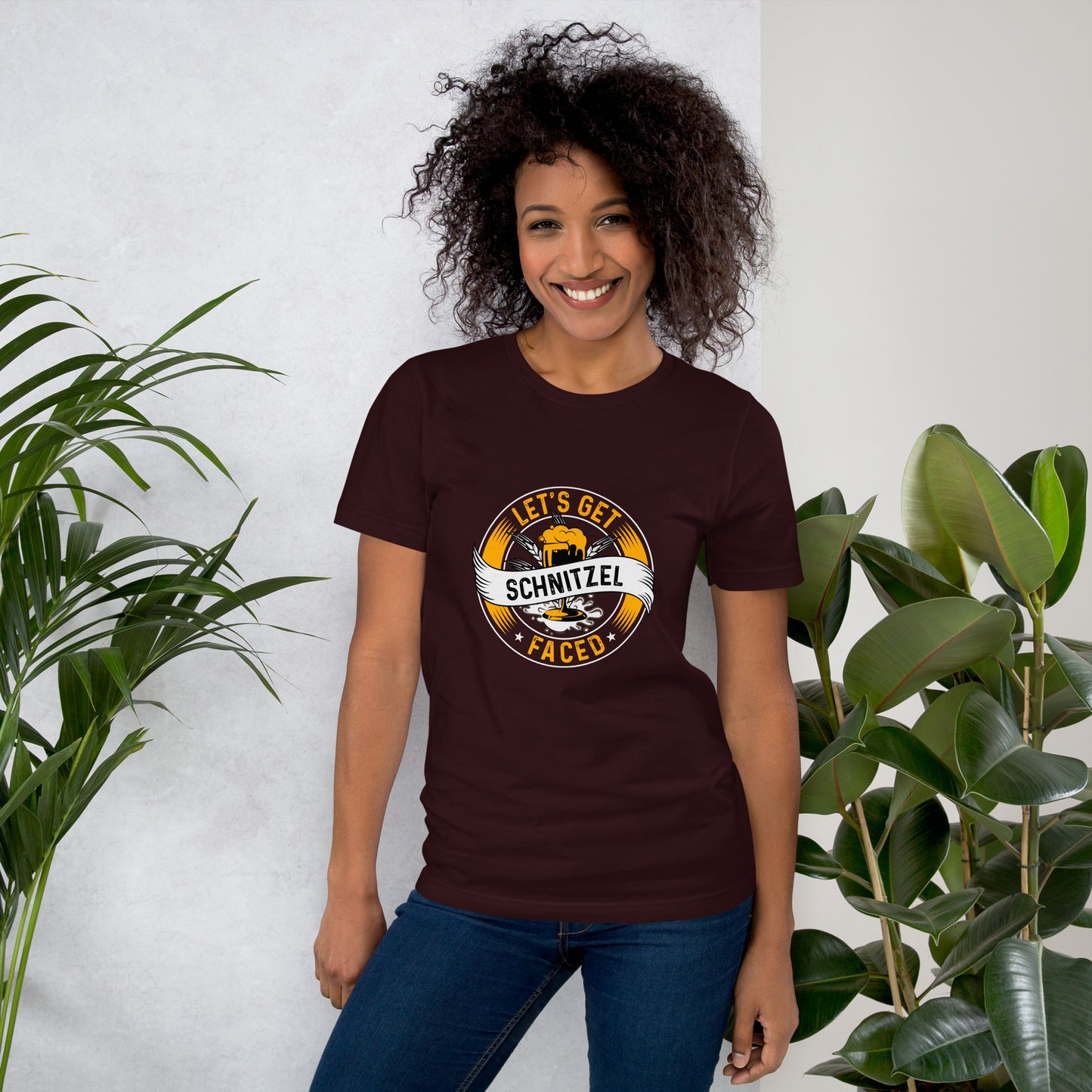 Let's Get Schnitzel Faced Unisex t-shirt