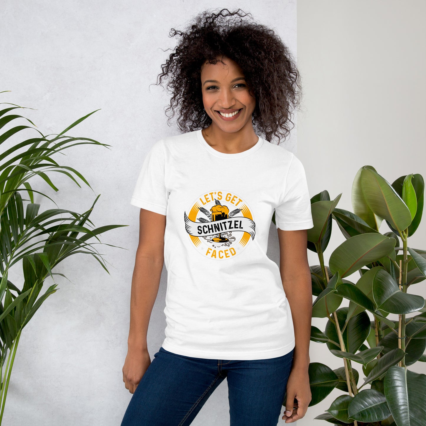 Let's Get Schnitzel Faced Unisex t-shirt