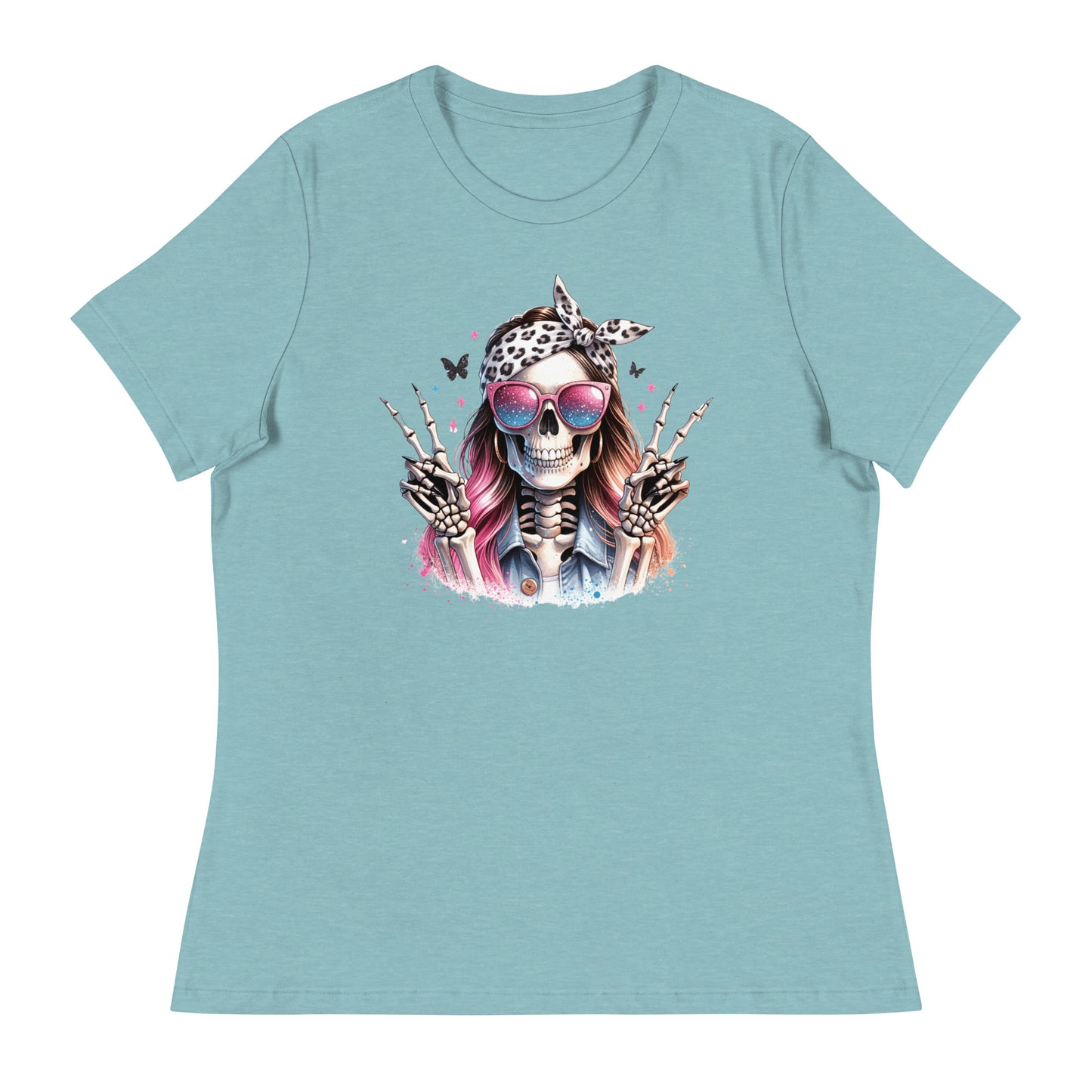 Hipster Skull Women's Relaxed T-Shirt