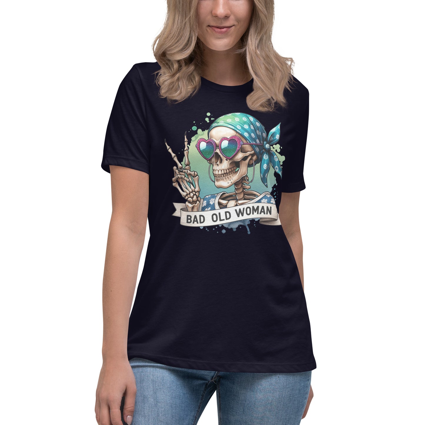 Bad Old  Skull Women's Relaxed T-Shirt