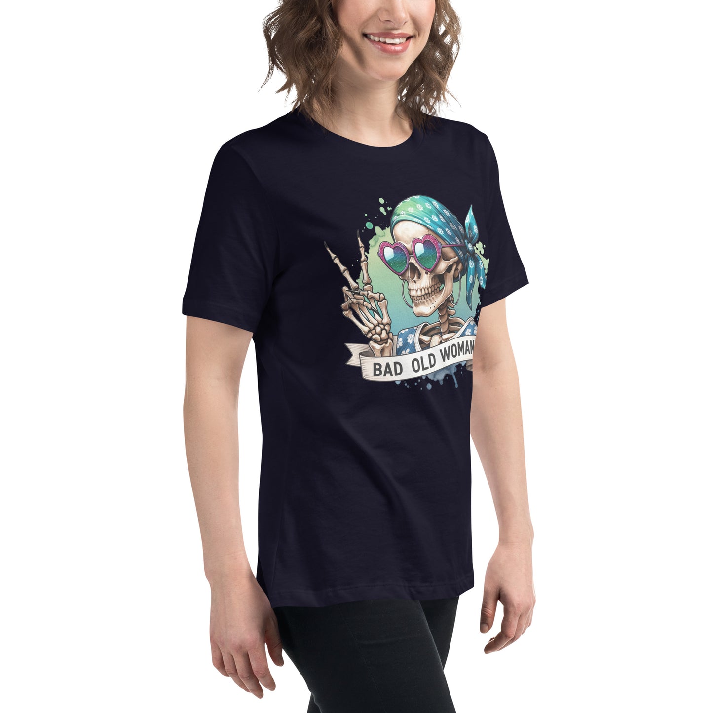 Bad Old  Skull Women's Relaxed T-Shirt