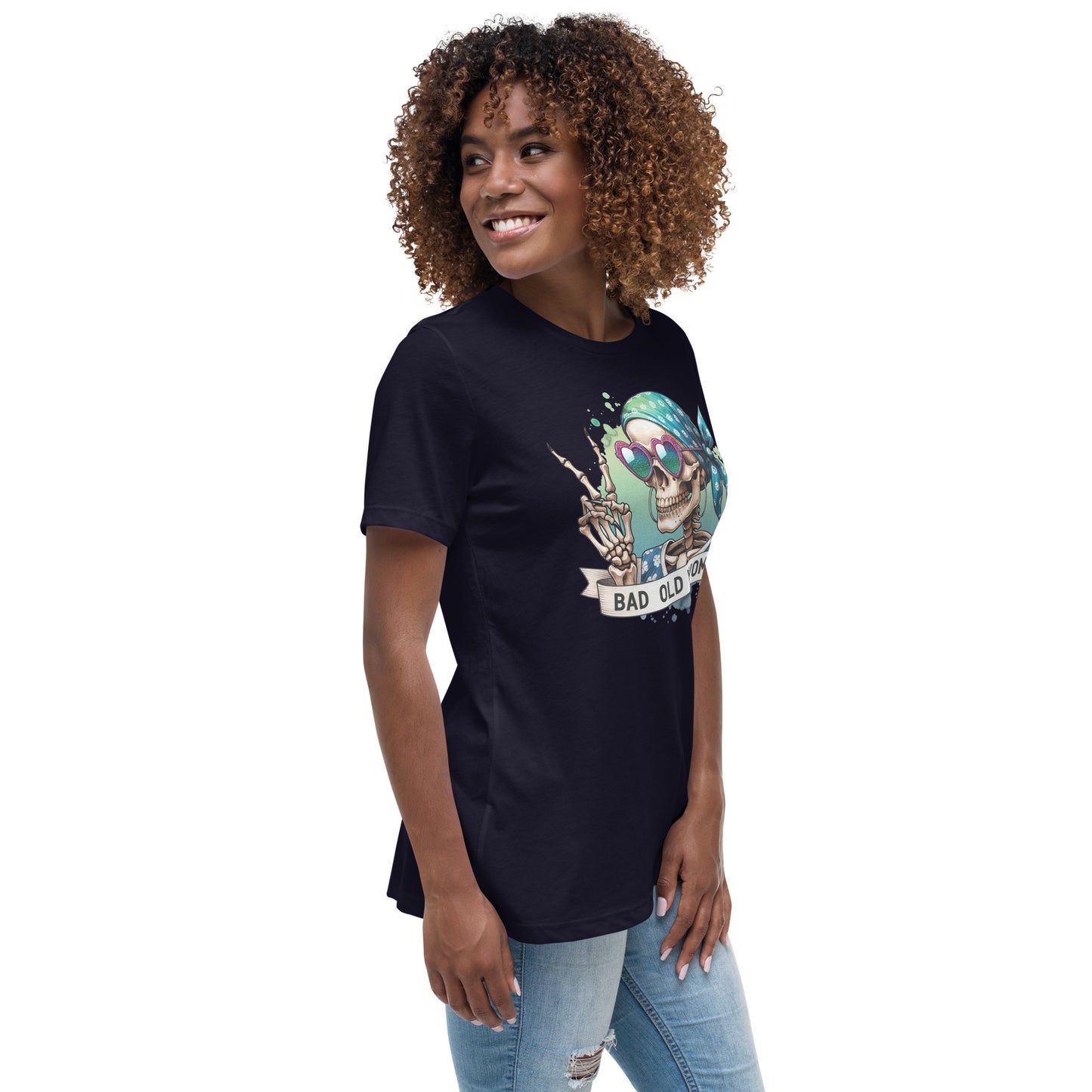 Bad Old  Skull Women's Relaxed T-Shirt